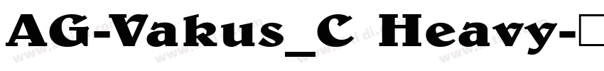 AG-Vakus_C Heavy字体转换